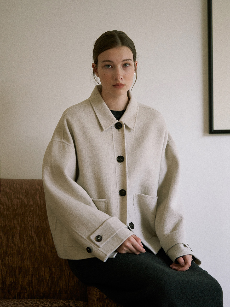 URAGO [REFURB]Handmade Stitch Wool Jacket