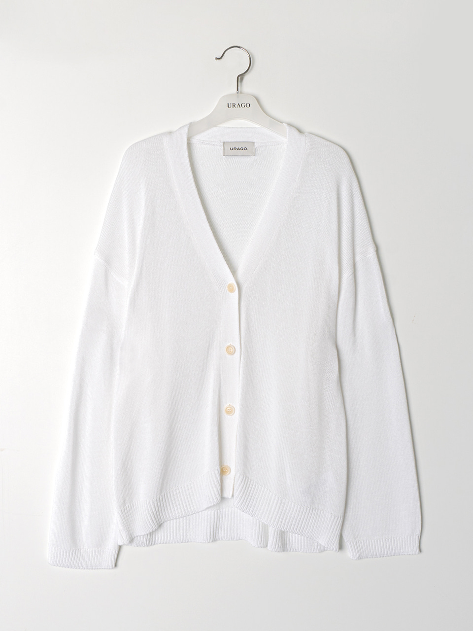 URAGO [SAMPLE] Ber linen cardigan [White]